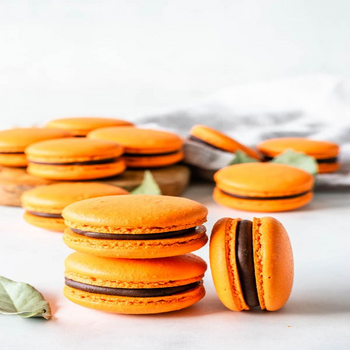 Macarons cu ganache de ciocolată